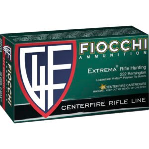 Fiocchi Fxt Centerfire Rifle Ammo 222 Rem. 50 Gr. V-max 20 Rd.