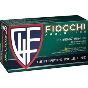 Fiocchi Fxt Centerfire Rifle Ammo 22-250 Rem. 40 Gr. V-max 20 Rd.