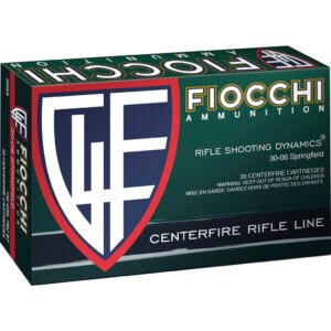Fiocchi Training Dynamics Centerfire Rifle Ammo 30-06 Sprg. 150 Gr. Fmjbt 20 Rd.