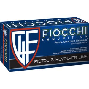 Fiocchi Training Dynamics Centerfire Handgun Ammo 9mm 158 Gr. Fmj 50 Rd.