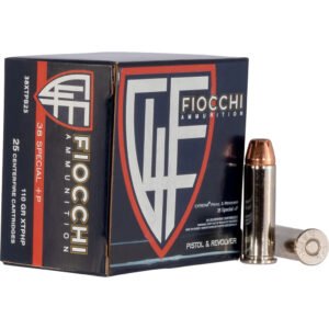 Fiocchi Hyperformance Defense Pistol Ammo 38 Spl.+p 110 Gr. Xtphp 25 Rd.