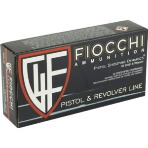 Fiocchi Range Dynamics Pistol Ammo 40 S&w 180 Gr. Fmjtc 50 Rd.