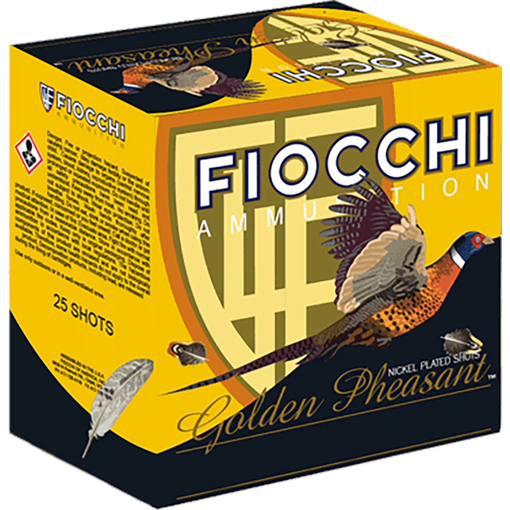 Fiocchi Golden Pheasant Shotgun Loads 12 Ga. 2.75 In. 1 3-8 Oz. 5 Shot 25 Rd.