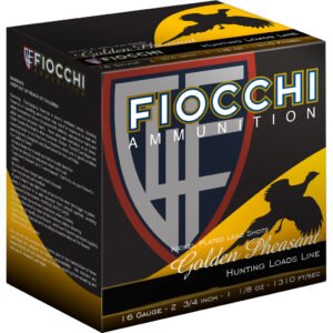 Fiocchi Golden Pheasant Shotgun Loads 16 Ga. 2.75 In. 1 1-8 Oz. 6 Shot 25 Rd.
