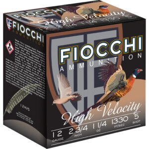 Fiocchi High Velocity Hunting Loads 12 Ga. 2.75 In. 1 1-4 Oz. 5 Shot 25 Rd.