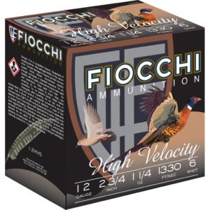 Fiocchi High Velocity Hunting Loads 12 Ga. 2.75 In. 1 1-4 Oz. 6 Shot 25 Rd.