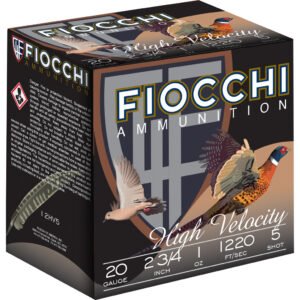 Fiocchi High Velocity Hunting Loads 20 Ga. 2.75 In. 1 Oz. 5 Shot 25 Rd.