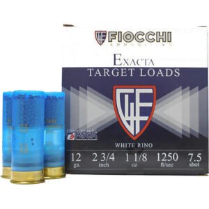 Fiocchi White Rino Shotgun Loads 12 Ga. 2.75 In. 1 1-8 Oz. 1250 Fps 7.5 Shot 25 Rd.