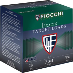 Fiocchi Vip Target Shotgun Loads 28 Ga. 2.75 In. 3-4 Oz. 1200 Fps 8 Shot 25 Rd.
