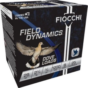 Fiocchi Dove & Target Loads 28 Ga. 2.75 In. 3-4 Oz. 8 Shot 25 Rd.
