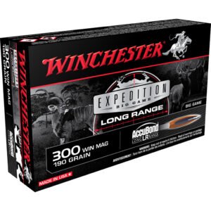 Winchester Expedition Big Game Long Range Ammo 300 Win. Mag. 190 Gr. Accubond Lr 20 Rd.