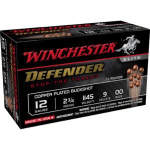 Winchester Defender Load 12 Ga. 2.75 In. 9 Pellet 00 Buck 10 Rd.