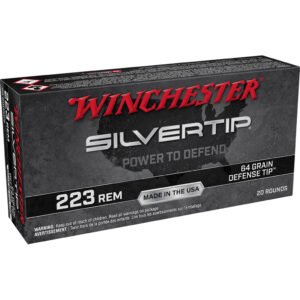 Winchester Silvertip Rifle Ammo 223 Rem. 64 Gr. Defense Tip 20 Rd.
