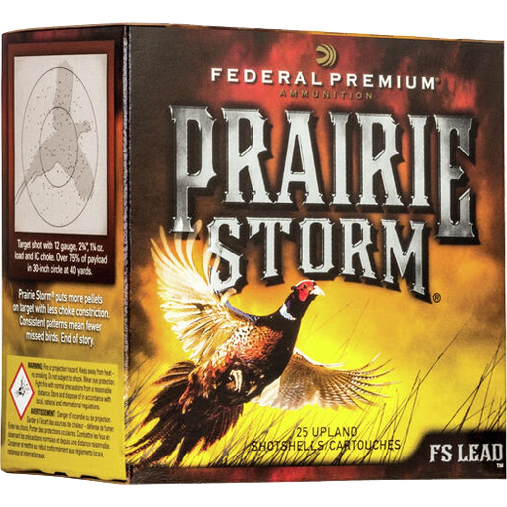 Federal Premium Prairie Storm Shotgun Ammo 20 Ga. 2 .75 In. 1 Oz. 6 Shot Fs Lead 25 Rd.