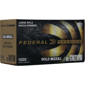 Federal Premium Gold Medal Rifle Primers Large 1000 Ct. Haz
