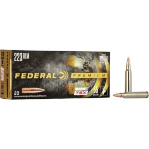 Federal Premium Rifle Ammo 223 Rem. 55 Gr. Barnes Tsx 20 Rd.