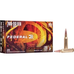 Federal Fusion Rifle Ammo 7mm-08 Rem. 120 Gr. Fusion 20 Rd.