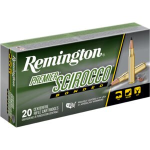 Remington Premier Scirocco Centerfire Rifle Ammo 243 Win. 95 Gr. Swift Scirocco Bonded 20 Rd.