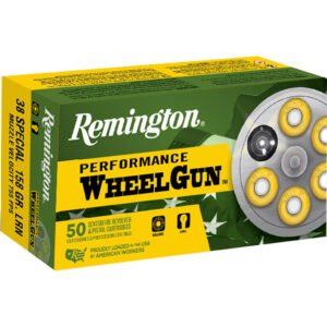 Remington Performance Wheel Gun Ammo 38 Spl. 158 Gr. Lead Rn 50 Rd.