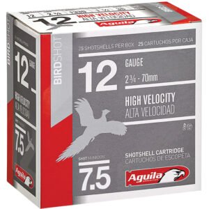 Aguila High Velocity Shotgun Game Load 12 Ga. 2.75 In. 1 1-4 Oz. 7.5 Shot 25 Rd.