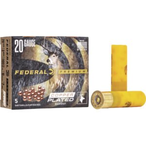 Federal Premium Vital Shok Shotgun Ammo 20 Ga. 3 In. 18 Pellets 2 Buck 5 Rd.