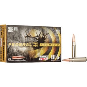 Federal Premium Rifle Ammo 308 Win. 150 Gr. Barnes Tsx 20 Rd.
