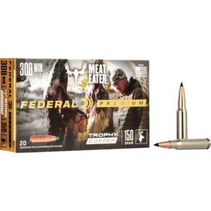 Federal Premium Rifle Ammo 308 Win. 150 Gr. Trophy Copper 20 Rd.