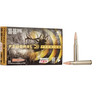 Federal Premium Rifle Ammo 30-06 Sprg. 180 Gr. Barnes Tsx 20 Rd.
