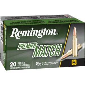 Remington Premier Match Centerfire Rifle Ammo 6.8 Spc 115 Gr. Matchking Bthp 20 Rd.