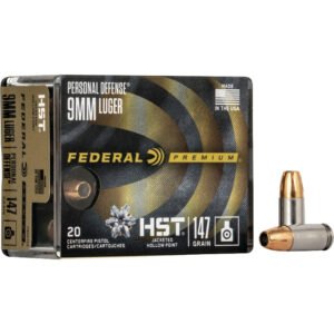 Federal Premium Personal Defense Handgun Ammo 9mm 147 Gr. Hst Jhp 20 Rd.