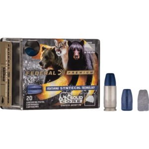 Federal Premium Pistol Ammo 357 Mag. 180 Gr. Solid Core Synthetic Jacket 20 Rd