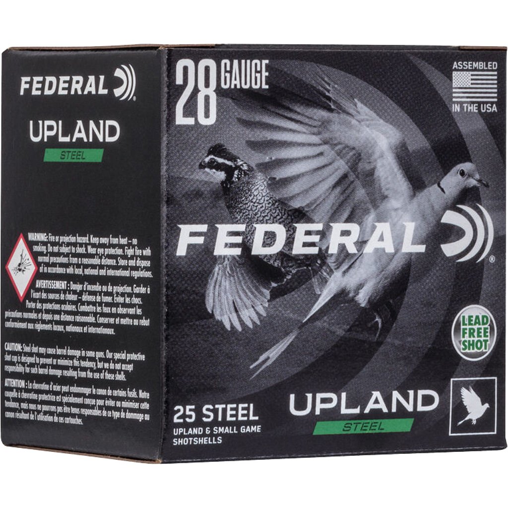 Federal Upland Steel Shotgun Ammo 28 Ga. 2.75 In. 5-8 Oz. 6 Shot 25 Rd.