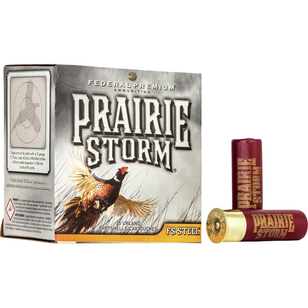 Federal Prairie Storm Fs Steel Shotgun Ammo 12 Ga. 2.75 In. 1 1-8 Oz. 4 Shot 25 Rd.