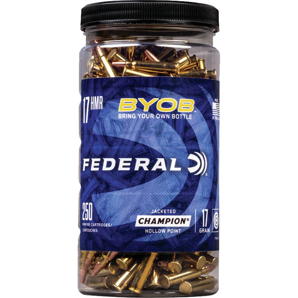 Federal Small Game Target Byob Rimfire Ammo 17 Hmr 17 Gr. Speer Tnt 250 Rd.