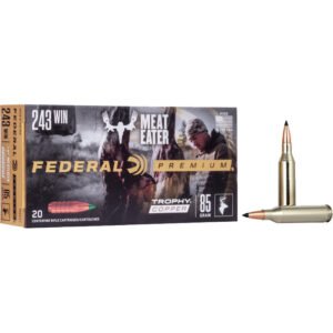 Federal Premium Rifle Ammo 243 Win. 85 Gr. Trophy Copper 20 Rd.