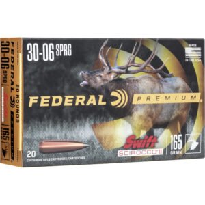 Federal Premium Rifle Ammo 30-06 Sprg. 165 Gr. Swift Scirocco 20 Rd.