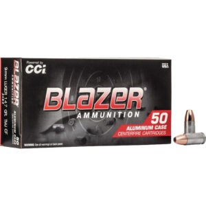 Cci Blazer Clean Fire Pistol Ammo 9mm 147 Gr. Tmj 50 Rd.