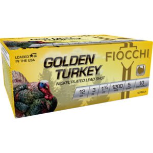 Fiocchi Golden Turkey Shotgun Ammo 12 Ga. 3 In. 1 3-4 Oz. 5 Shot 10 Rd.