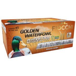 Fiocchi Golden Waterfowl Bismuth Shotgun Ammo 12 Ga. 3 In. 1 3-8 Oz. 2 Shot 10 Rd.