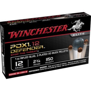 Winchester Defender Load 12 Ga. 2.75 In. 1 1-8 Oz. 2 Shot 25 Rd.