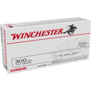 Winchester Usa Rifle Ammo 300 Blackout 147 Gr. Fmjot 20 Rd.