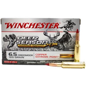 Winchester Copper Impact Rifle Ammo 6.5 Creedmoor 125 Gr. Copper Impact Lf 20 Rd.
