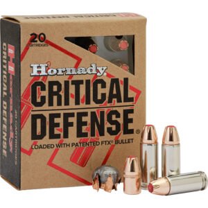 Hornady Critical Defense Pistol Ammo 30 Super Carry 100 Gr. Ftx Cd 20 Rd.