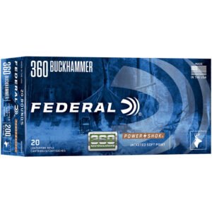 Federal Powershok Rifle Ammo 360 Buckhammer 200 Gr. Powershok 20 Rd.
