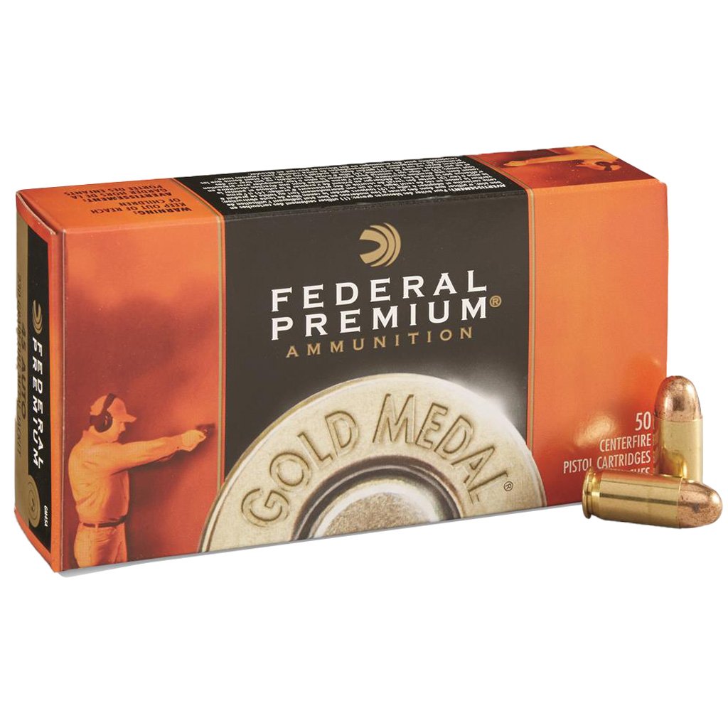 Federal Gold Medal Pistol Ammo 40 S&w 180 Gr. Fmj 50 Rd.