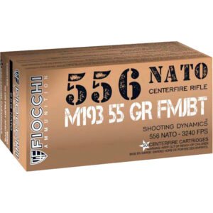 Fiocchi M193 Rifle Ammo 5.56 Nato 55 Gr. Fmj 50 Rd.
