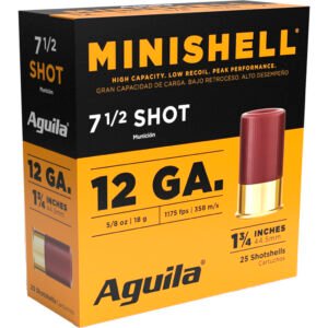 Aguila Minishell Shotgun Load 12 Ga. 1.75 In. 5-8 Oz. 7.5 Shot 25 Rd.