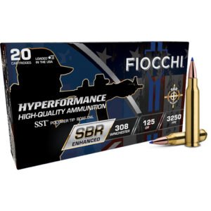 Fiocchi Hyperformance Sbr Enhanced Rifle Ammo 308 Win. 125 Gr. Sst 20 Rd.
