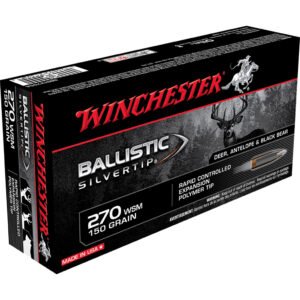 Winchester Ballistic Silvertip Rifle Ammo 270 Wsm 150 Gr. Ballistic Silvertip 20 Rd.