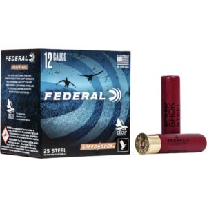 Federal Speed-shok Load 12 Gauge 3.5 In. 1 3-8 Oz. 3 Shot 25 Rd.